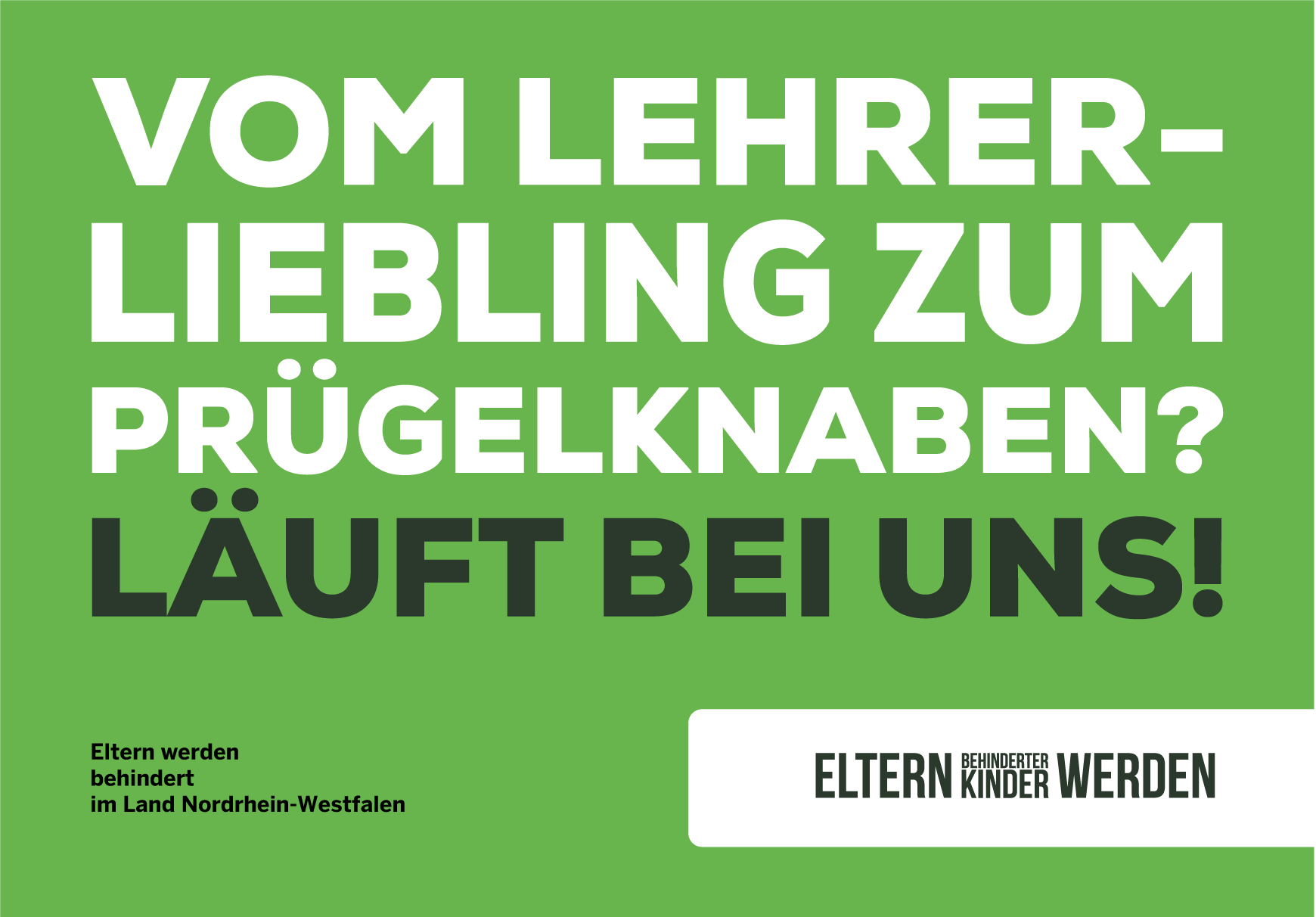 Vom Lehrerliebling zum Prügelknaben – läuft bei uns